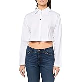 HUGO Womens Cropped Button Down Shirt
