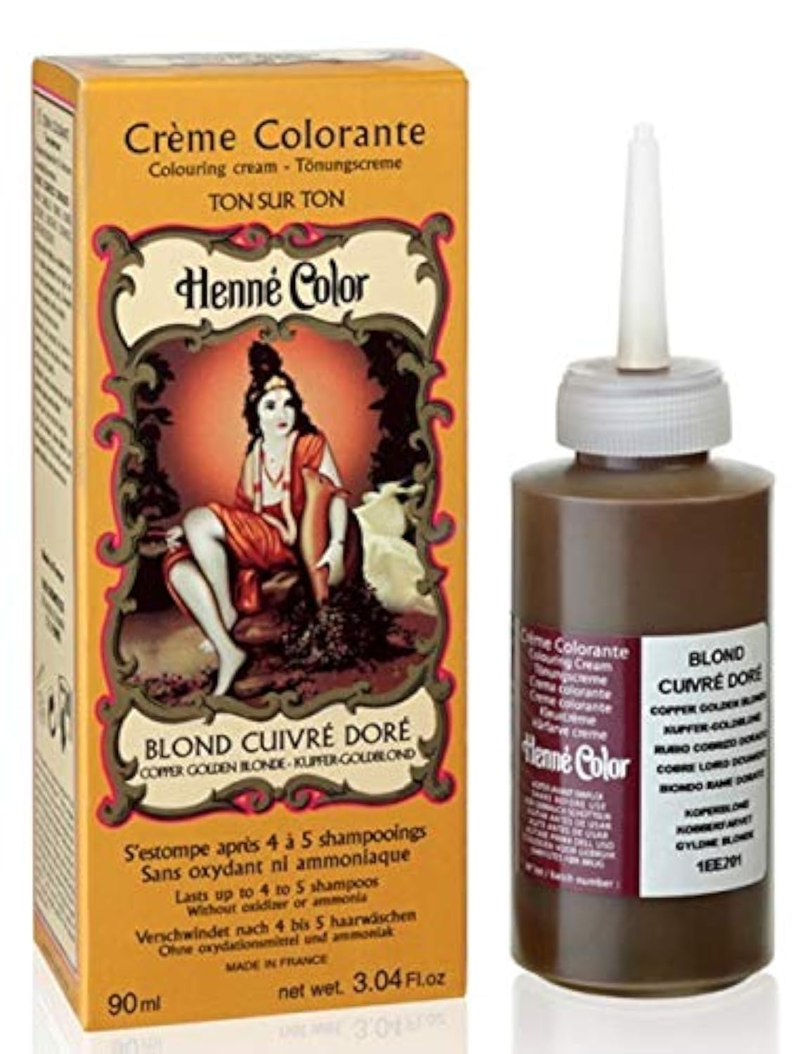 Henne Colour Henna Tint Cream Copper Golden Blonde 90 ml