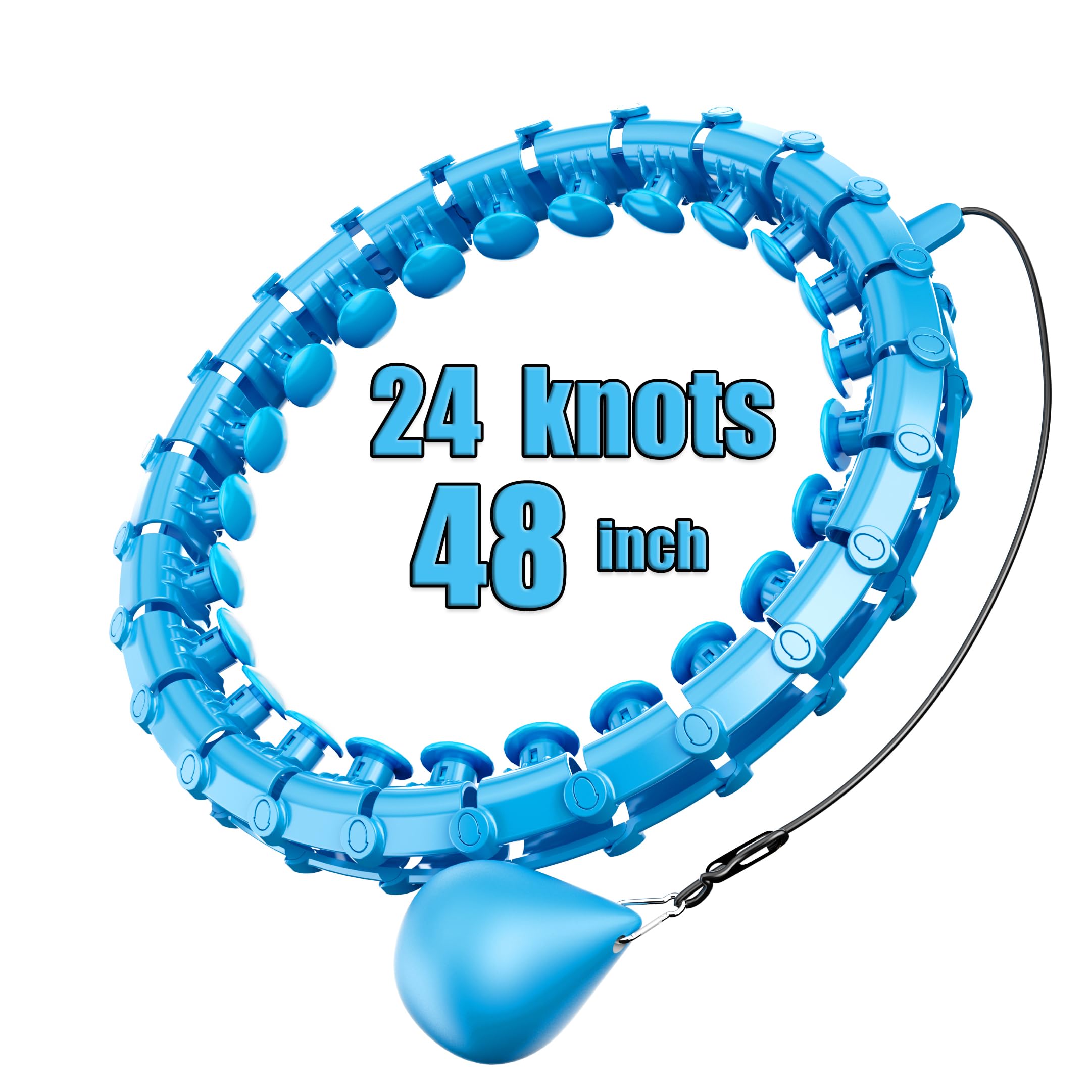 Photo 1 of *** MISSING WEIGHTED BALL*** Dumoyi Smart Weighted Hoop for Adults Weight Loss,Infinity Fitness Hoop Plus Size for Women Smart Exercise Equipment