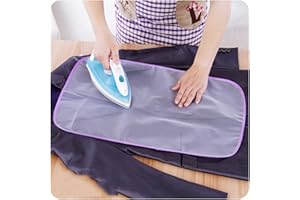 SANSEENIA Pressing Cloth for Ironing Scorch Mesh, Heat Resistant Ironing Cloth Protective Insulation Pad, Saving Ironing Protector Mesh Cloth (White - 2 Pack)