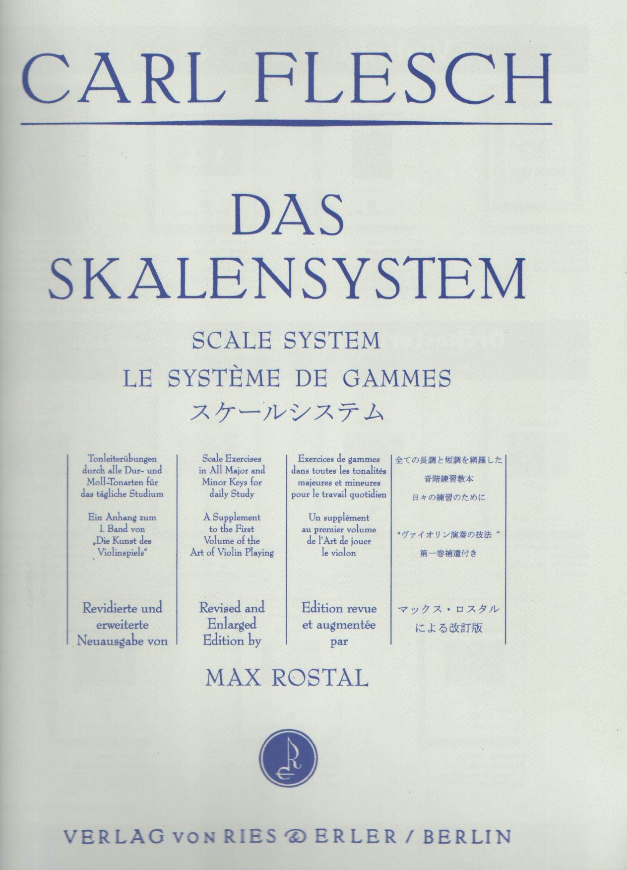 Scale System Vln Flesch Amazon De Bucher