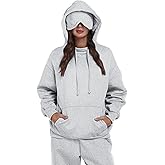 SeSe Code Hoodie with Eye Mask Travel Airplane Unisex Oversized Sweatshirt Sleep Pullover with Pocket Fleece Couples Hoodies