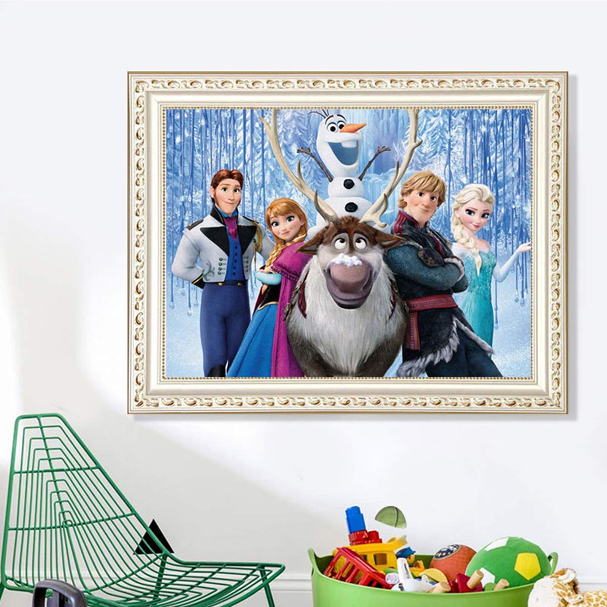 Diy 5d Full Drill Diamond Painting Kits For Adults Kids Crystal Rhinestone Diamond Embroidery Paintings Arts Craft Home Wall Decor Frozen 40x30cm Arts Crafts Sewing Painting Sabkno Com