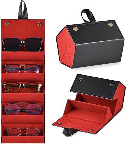 Longjet Sunglasses Organizer 5 Slots Travel Glasses Case  5 Sunglasses plus Case - asking 500 for all main image 1