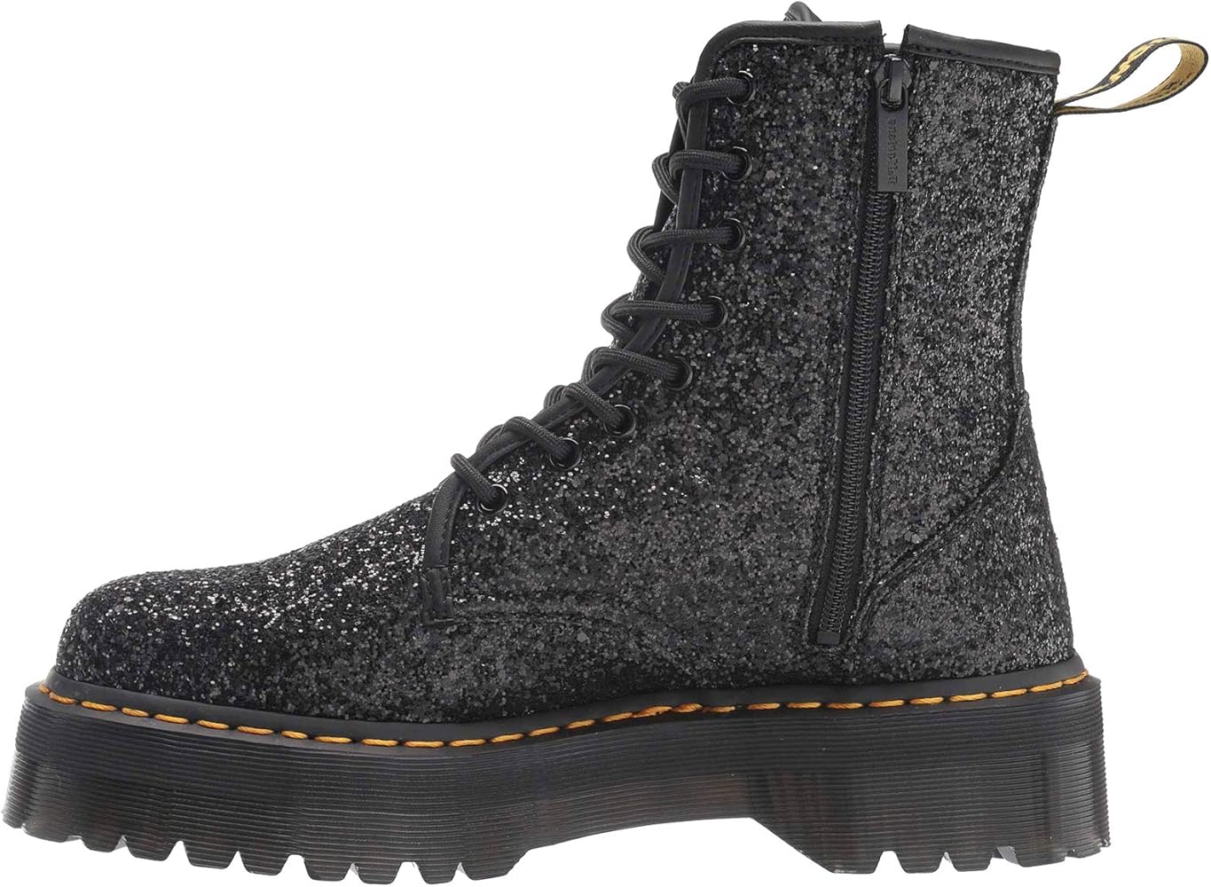 doc martens glitter black