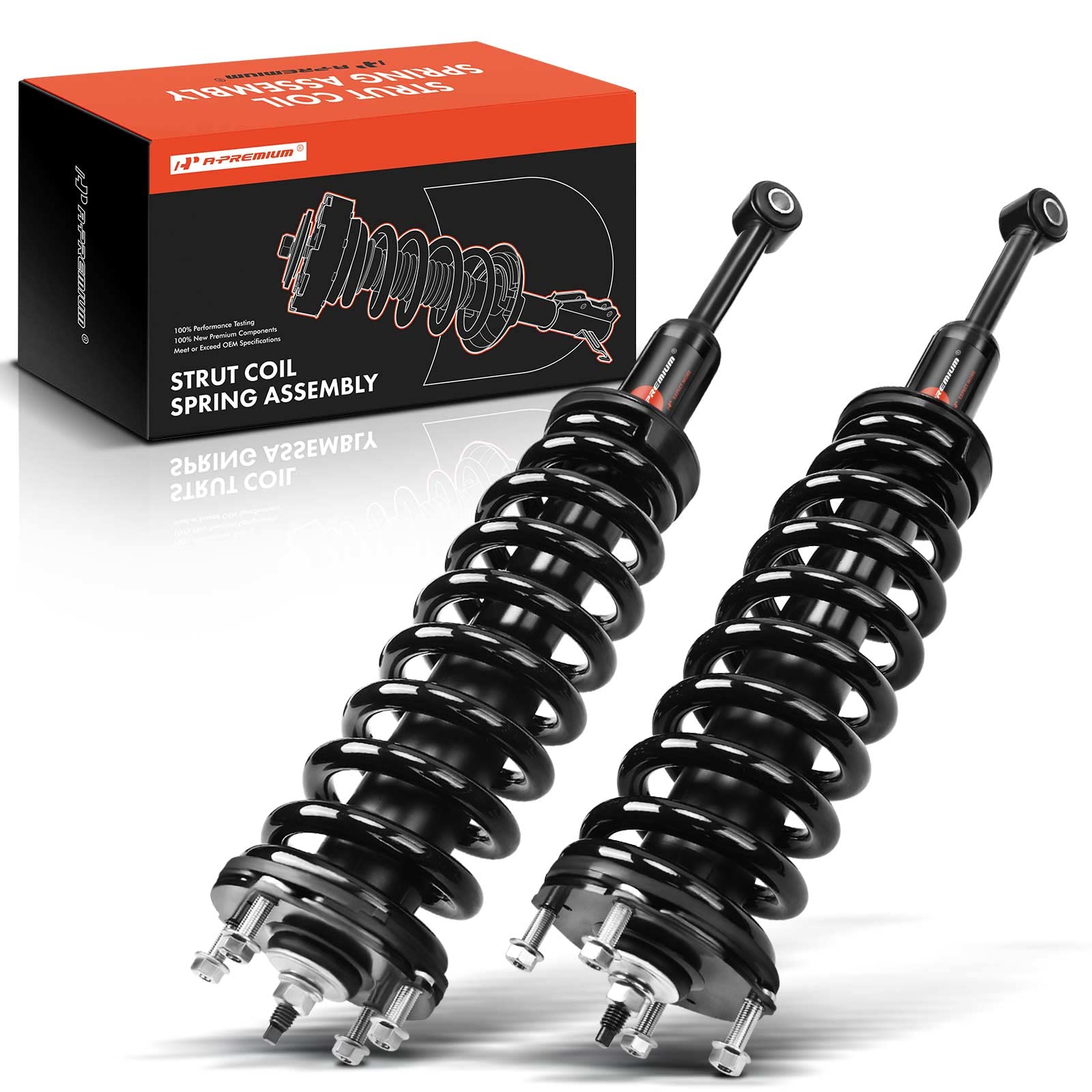 Photo 1 of A-Premium Front Pair (2) Complete Strut & Coil Spring Assembly Compatible with Toyota Tundra 2007-2020 4WD, Driver and Passenger Side