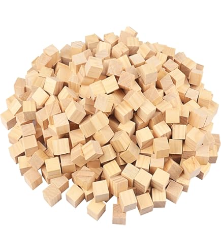 Bloques Magneticos Neikafan 12 Piezas Cubos De Madera 5x5x5cm Para