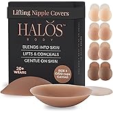 Halos Body Silicone Nipple Covers with Lift – Reusable Sticky Pasties for Women – Seamless Coverage for A–DD Cup Sizes
