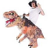 Bodysocks Premium Jurassic T Rex Dinosaur Ride Inflatable Costume for Adults (One Size)