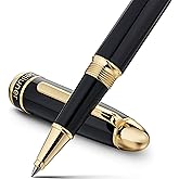 BEILUNER 315 Luxury Rollerball Pen, with 24K Gold Finish-Piano Black | Luxury Lacquer, Grade Craftsmanship, Best Pen Gift Set for Men and Women, Professional, Executive, Office, Fancy, Nice Pens
