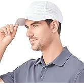 Short Brim Baseball Cap Mens Mesh Breathable Baseball Hats Short Bill Structured Adjustable Sun Hat Q0827