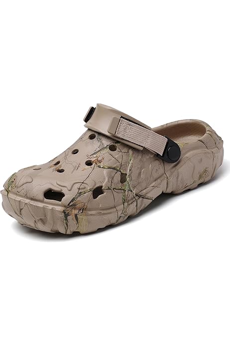 Zapatos Transpirables Hombre Zuecos Camuflaje Para Hombre