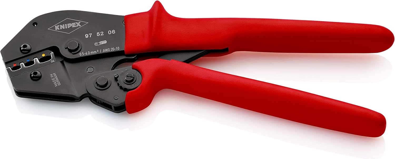 KNIPEX Crimping Pliers for Two-Hand Operation with Non-Slip Plastic Grips 250 mm, 97 52 06, Black - Image 3