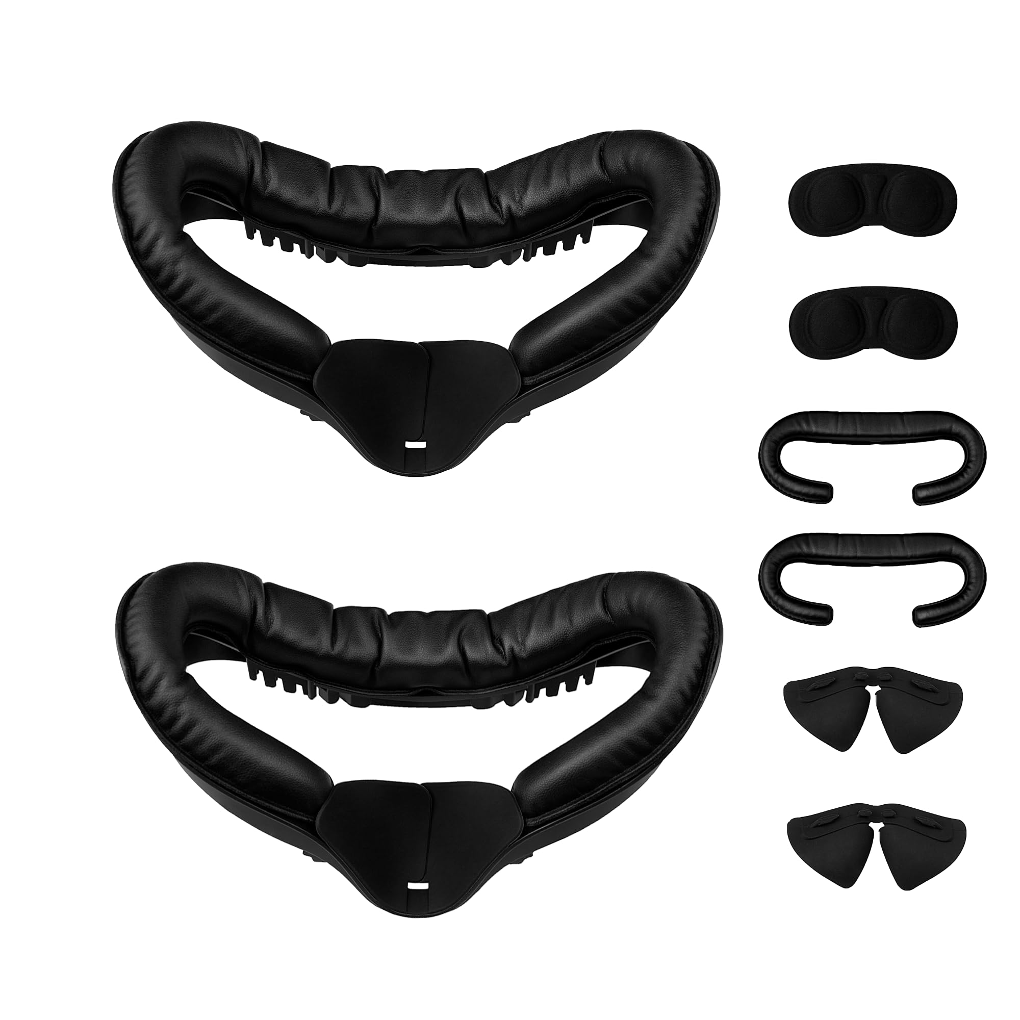 DTianSir 2Pack VR Facial Interface for Oculus Quest 2,Removable Facial Interface Bracket,VR Accessories Set with Anti-Leakage Nose Pad,Face Pad Replacement,Lens Protector