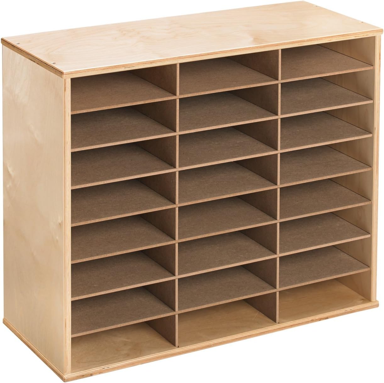 Classroom Select Storage Organizer, 29 x 11-7/8 x 24 Inches, Natural Wood Exterior.