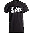 The Grillfather | Funny Dad Grandpa Grilling BBQ Meat Humor T-Shirt Joke for Men