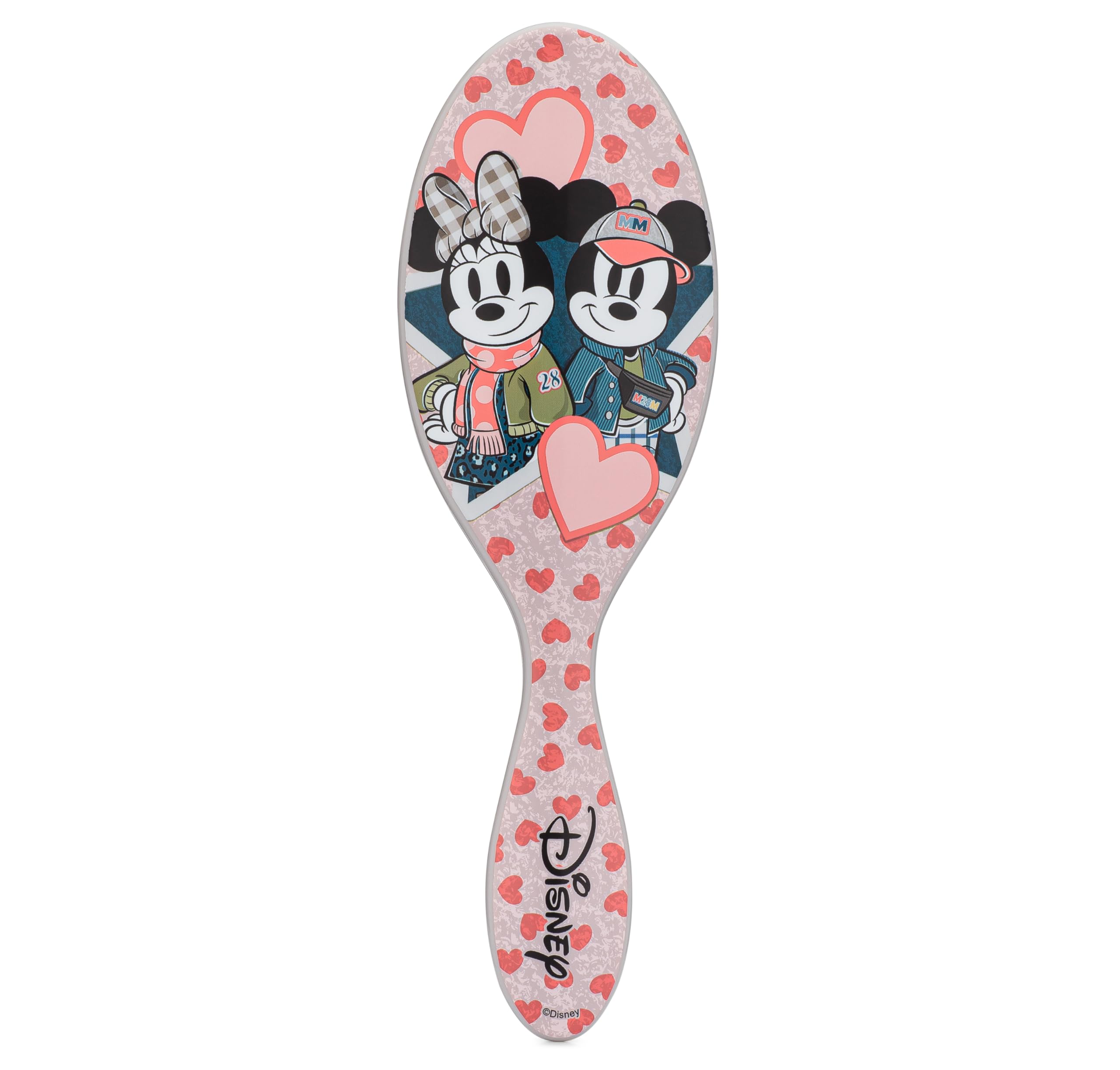 WetBrush Original Detangler Hair Brush with ultra-soft Intelliflex bristles to gently separate knots with ease, Wet Brush Detangler is gentle on hair, Disney Love, Mickey and