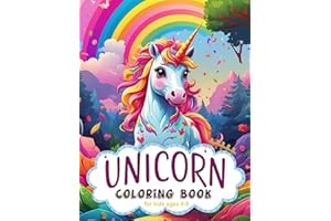 Unicorn Coloring Book for Kids ages 4-8: Simple and Easy Designs, Adorable Illustrations Colouring pages for Creative Girls (100 Pages Large Size 8.5x11 in)