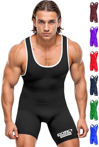 Exxact Sports Plain Men's Wrestling Singlet, High Performance ...