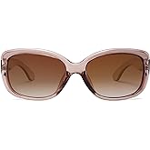 SOJOS Vintage Square Sunglasses for Women Polarized UV Protection Havana Frame SJ2111