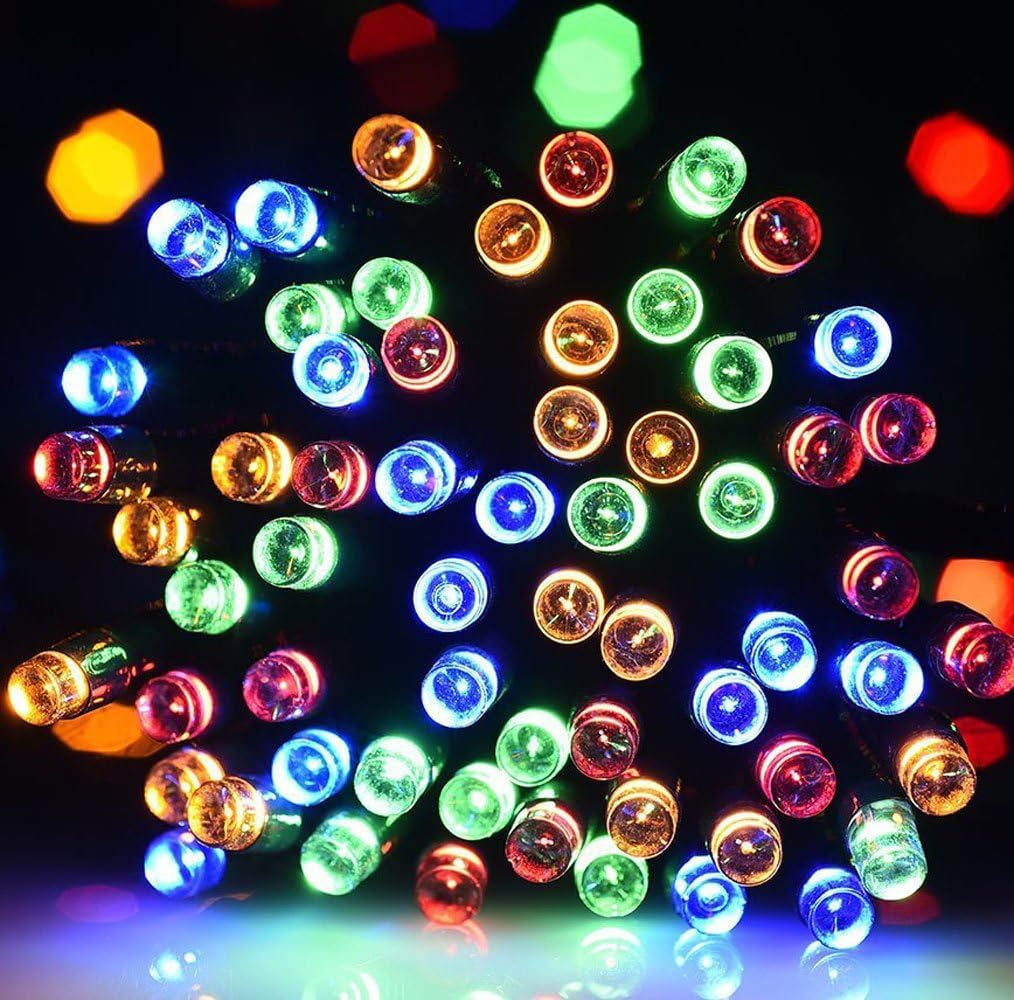KEEDA 100 LEDs Waterproof Solar String Fairy Lights 17 Meters for Christmas Decoration, Xmas, Party,Wedding (Multi) - Image 3