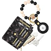 Miss Adola Wallet Keychain Wristlet for Women with AirTag Holder - Cute Design Credit Card Holder Wallets Key Chain Ring Slim Small RFID Air Tag Coin Pocket Purse for Ladies Teen Girls,Butterfly