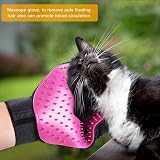 BYETOO Pet Grooming Glove Deshedding Massage Mitt for Dogs Cats 2 Pack view 5
