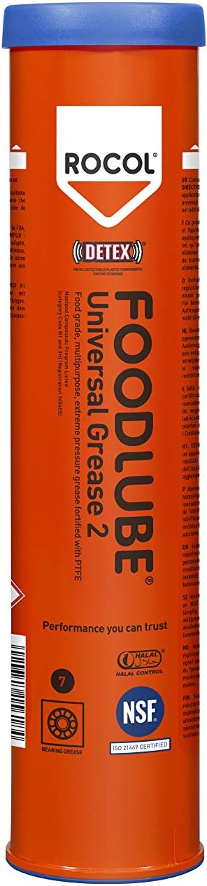 Rocol 15231 Foodlube Universal Food Grade Bearing Grease High Performance 2KG
