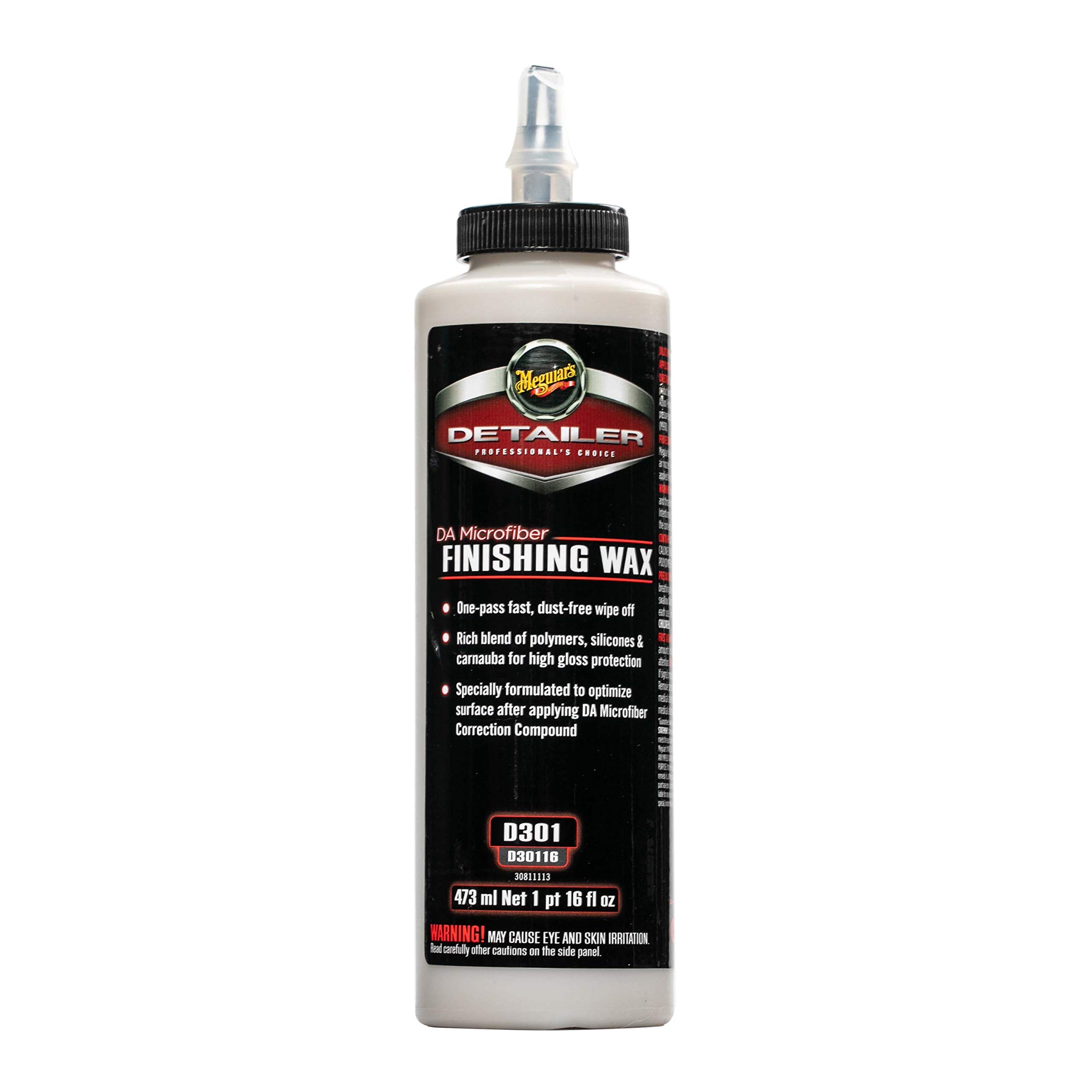 Meguiar's D30116 Detailer DA Microfibre Finishing Car Wax 473ml