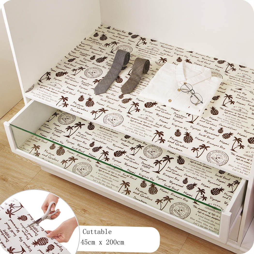 Vintage periódico no adhesivo espuma estante maletero papel para ...