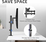Bracwiser Single Monitor Arm Desk Mount 13-32 inch 10kg VESA 75x75/100x100 view 4