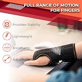 CURECARE Lightweight Carpal Tunnel Wrist Splint Right Hand Black L/XL view 5