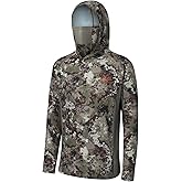 BASSDASH Men's UPF 50+ Camo Long Sleeve Hunting Fishing Hoodie Shirt