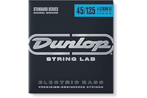 Jim Dunlop Nickel Wound, XL Scale.045.125, 5 Set Bass Guitar Strings (DBN45125XL)