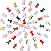 Blulu 100 Pcs Dinosaur Charms Bulk DIY Cute Resin Charms for Jewelry Making | Earring Bracelet Necklace Keychains Crafting Novelty Beads for Summer Party, 10 Colors