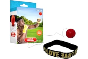 Perfect Life Ideas React Reflex Ball - Boxing Gifts for Men and Women - Boxing Reflex Ball Headband Set with Elastic Headband Punching Ball to Work Out Your Entire Body
