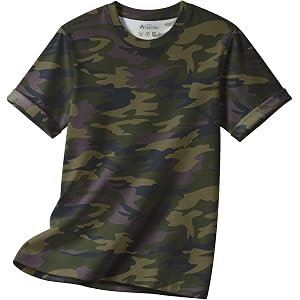 Arshiner Girls Crewneck T-Shirt with Rolled Short Sleeves for 5-13 Years | Rolled Sleeves, Round Neck, Tie Dye Color, Easy To