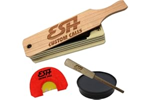 ESH Custom Calls Turkey Box Call for Hunting - Wooden Gobbler Turkey Caller with Realistic Hen Sounds - Turkey Hunting Accessories for Beginner and Pro Hunters