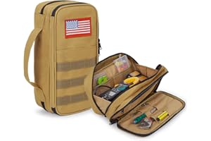 ATRIPACK Tactical Tool Bag for Men,Wide Mouth Tool Pouch with Water-Resistant, Multi-purpose Range Bags with Zipper Handle,Heavy Duty Small Tool box organizer for Repairman, Carpenters, Handyman