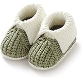 Neiwech Baby Booties Newborn Infant Sock Shoes Knit Crochet Soft Cozy Warm Boots for Boys Girls