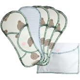 Reusable Washable Sanitary Napkins, Lined with 100% Organic Cotton, Soft, Breathable, Leak Proof with Storage Bag. Suitable for Teenagers, Students, and Sensitive Groups(19CM, Count, 5+1)