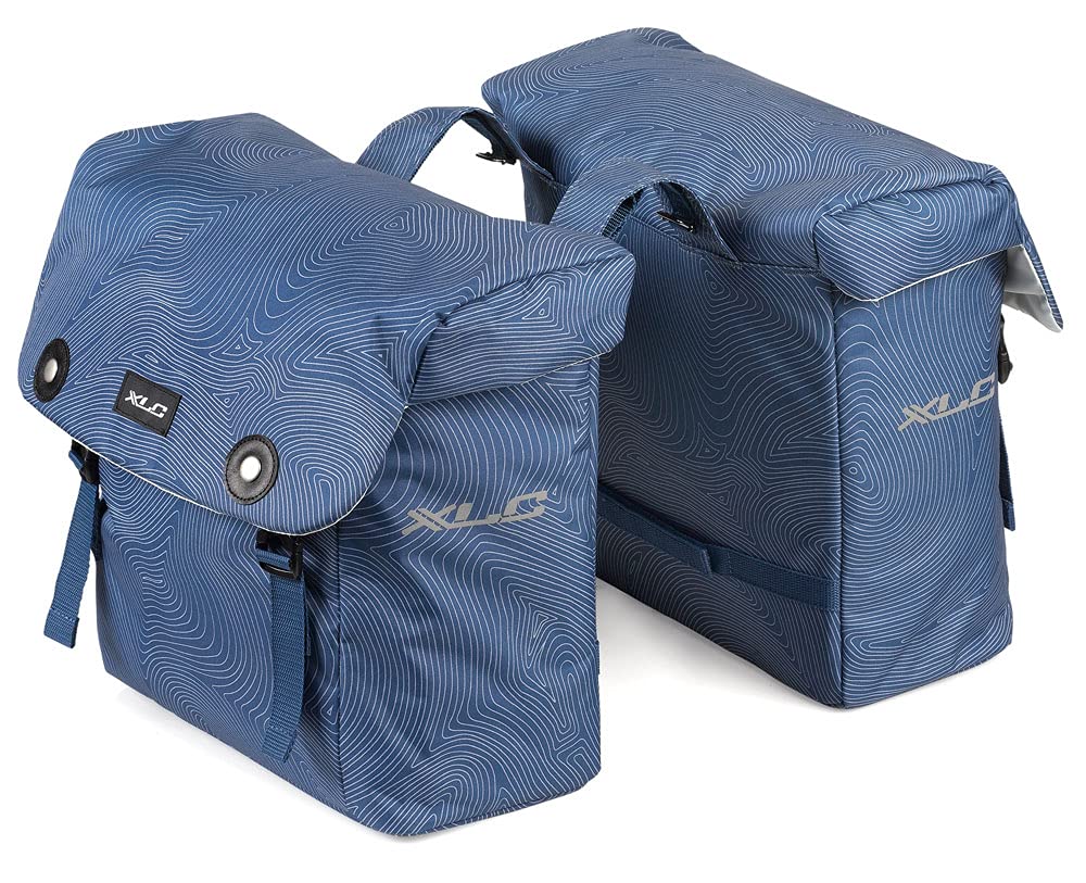 XLC Unisex – Adult BA-S88 Double Pannier Bag, Blue, 150 x 340 x 320