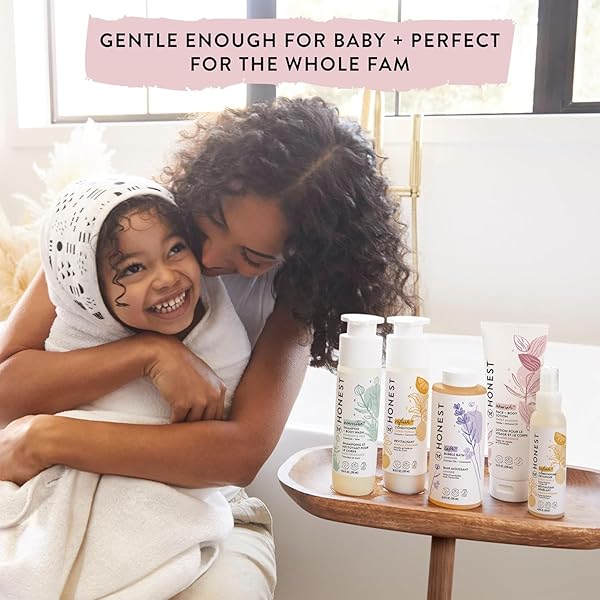 THE HONEST COMPANY SILICONE-FREE CONDITIONER | GENTLE FOR BABY | NATURALLY DERIVED, TEAR-FREE, HYPOALLERGENIC | SWEET ALMOND NOURISH, 10 FL OZ
