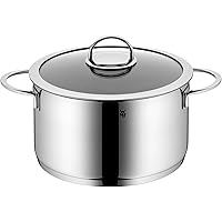 WMF High Casserole Ø 24 cm Approx. 5.7L Vignola Coated Glass Lid Cromargan Stainless Steel Polished Suitable for…