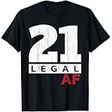 21st Legal Drinking Age Outfit I Cool 21 Celebration Legal T-Shirt