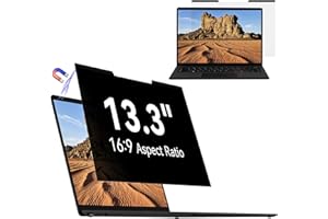 Mamol Magnetic Laptop Privacy Screen 13.3 inch ,16:9 Aspect Removable Anti Glare Protector Blue Light Privacy Screen Filter,Filter Shield Compatible with HP/Dell/Acer/Asus/Samsung/Lenovo/Thinkpad Envy