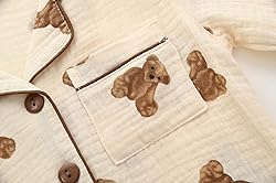 ACESTAR Toddler Little Girls Button Down Pajamas