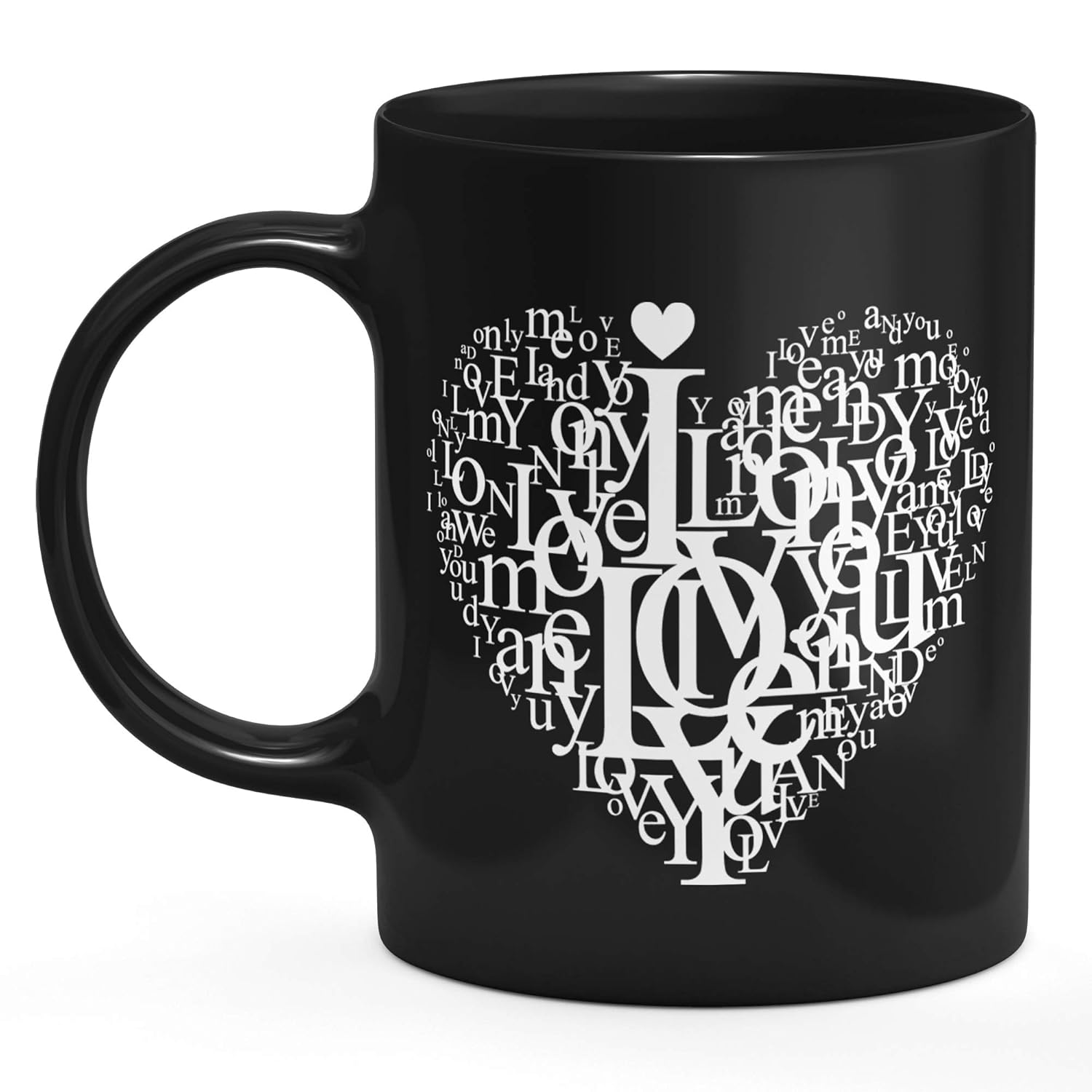 Buy Ohio Black Printed Microwave Safe Ceramic Coffee Mugs for Home & Office, 325 ML, Medium_Size