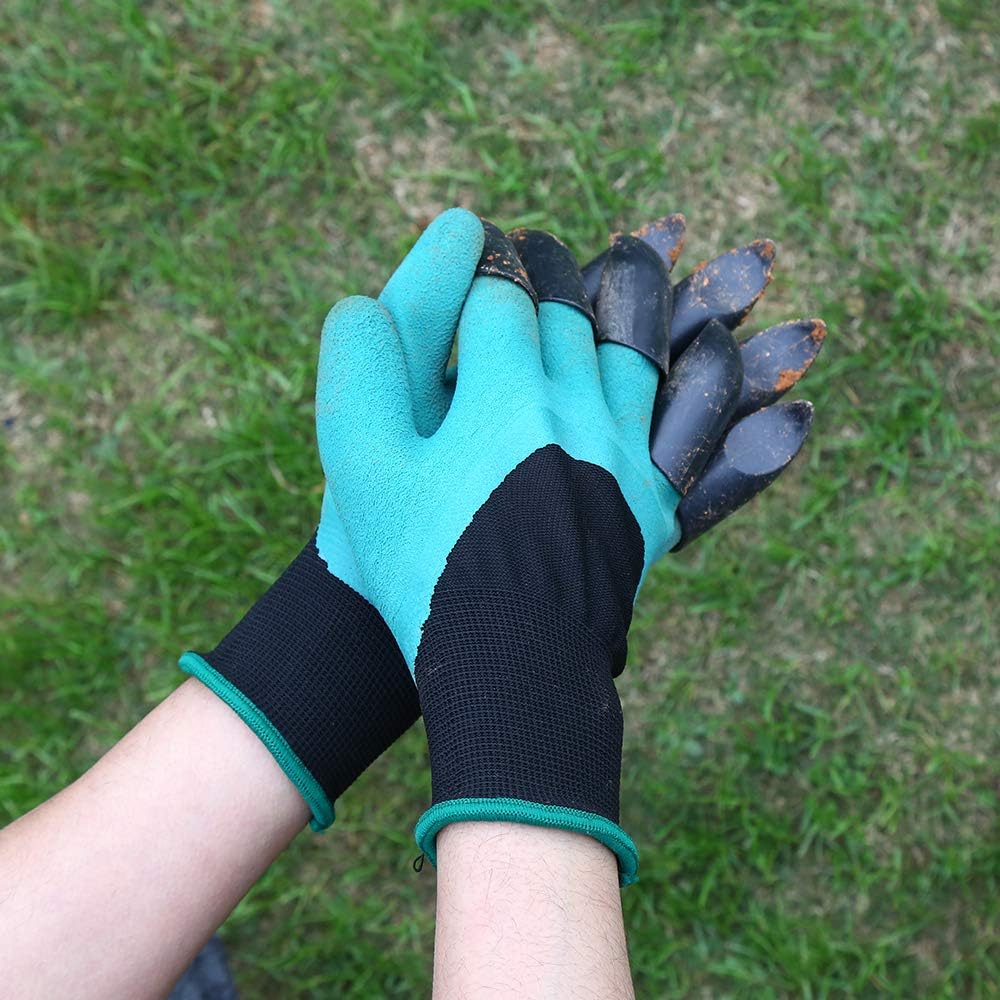 Garden Genie Gloves with Claws Waterproof garden gloves for Digging 2 Pairs: Clothing