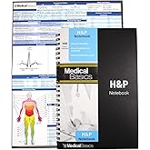 H&P notebook - Medical History and Physical notebook, 100 medical templates with perforations